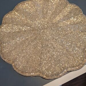 Gold Beaded Placemat